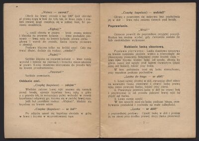 MPW 00313 - Książeczka, &quot;Musztra zastępu, plutonu i drużyny. Dla drużyn skautowych&quot;, Poznań 1914 r.