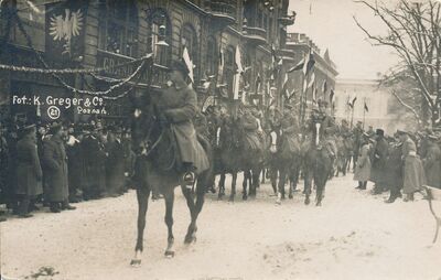 Defilada Pułku Konnych Strzelców Straży Poznańskiej, 26 stycznia 1919