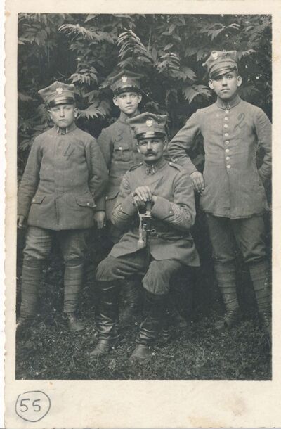 Żołnierze 11 kompanii 6 Pułku Strzelców Wielkopolskich – Kamienna pod Międzychodem, wrzesień 1919