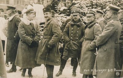 Zaprzysiężenie wojsk wielkopolskich – oficerowie francuscy i polscy z Warszawy, 26 stycznia 1919