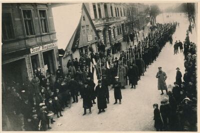 Powitanie kosynierów w Rozdrażewie 1918/1919