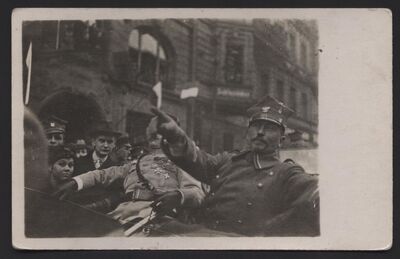 AF 1729 - Zdjęcie, gen. Józef Dowbor-Muśnicki i gen. Charles Dupont z Armii Francuskiej, Poznań, 23 lutego 1919 r.
