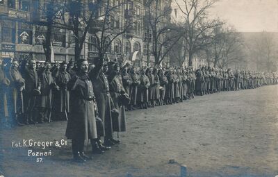 Zaprzysiężenie Straży Ludowej w Poznaniu na Placu Wolności – 23 lutego 1919