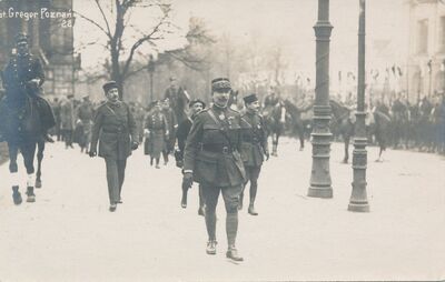 Wizyta Misji Koalicyjnej w Poznaniu. Na zdj. gen. Niessel – 2 marca 1919