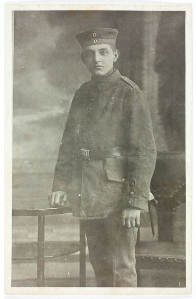 Kazimierz Skrzydlewski (1900-?) jako grenadier 12 Pułku Grenadierów (Frankfurt n/Odrą)