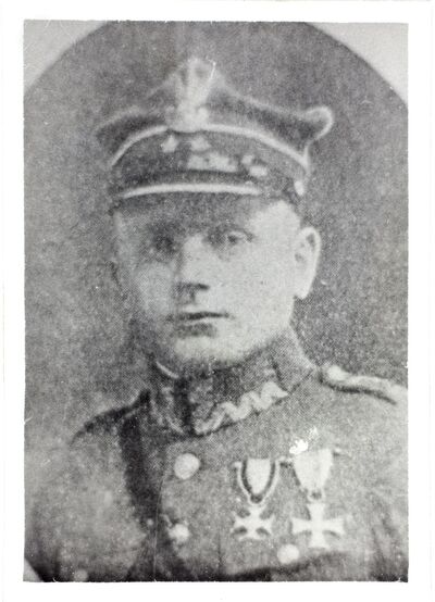 Ppor. Franciszek Lisewski (1890-?), dowódca kompanii poznańskiej