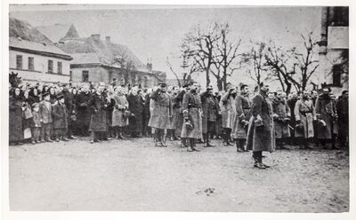 Msza polowa na rynku w Zbąszyniu (17 I 1920 r.)