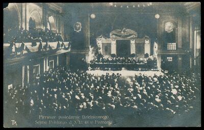 Polski Sejm Dzielnicowy obrady plenarne 3 XII 1918 Polona