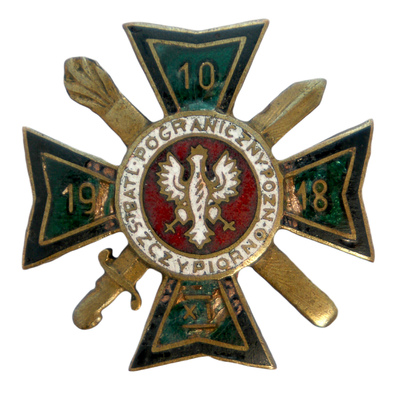 Miniatura Odznaki pamiątkowej 1 Batalionu Pogranicznego Poznańskiego w Szczypiornie