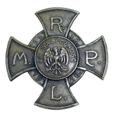 Odznaka Pamiątkowy Krzyż „Za waleczność” Rady Ludowej Miasta Poznania