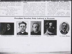 Prezydium NRL. B. Krysiewicz, W. Wolszleger, ks. P. Pośpiech, K. Rzepecki, ks. Cz. Meissner (APP)
