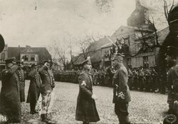 gen. J. Dowbor Muśnicki na Inspekcji oddziału Obrony Krajowej (WBH)