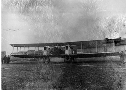 Two-engine bomber - Gotha G.IV from the depot of the 21st Destroyer Squadron.
Photo from the collections of the “Polona” Digital National Library
