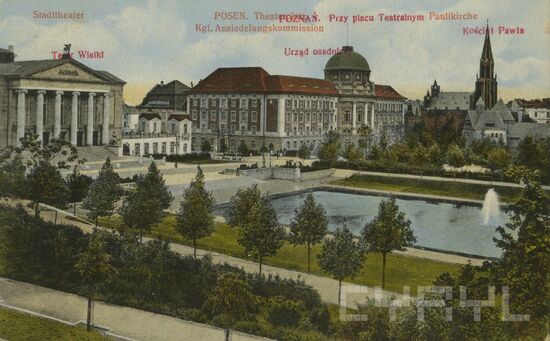 Das Gebäude des Kolonisationskomitees (Cyril - Digital Repository Local Poznań, aus der Sammlung von Roman Trojanowicz)